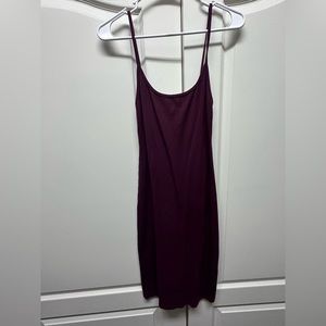 Beautiful deep purple midi dress